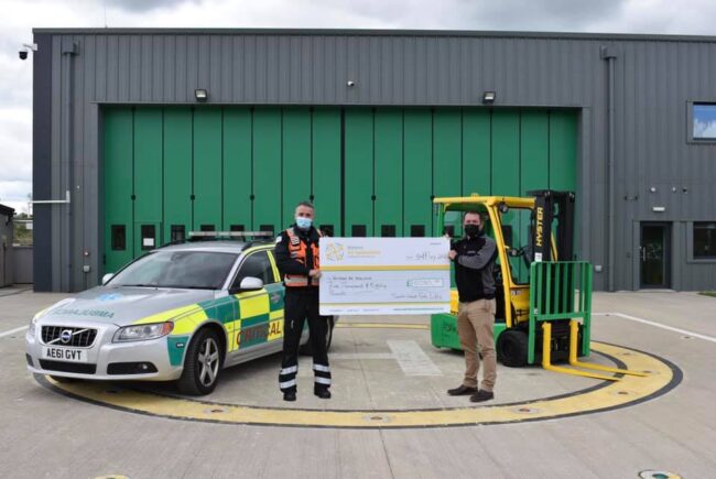Wiltshire Air Ambulance Forklift